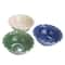 Hello Honey® 10" Blue, Green & Cream Stoneware Bowl with Scalloped Edge Set